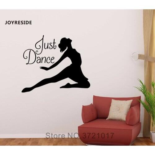 JOYRESIDE Sport Wall Just Dance Decal Vinyl Sticker Decor Girl Baby Kids Room Bedroom Living Room Art Interior Design Mural A483