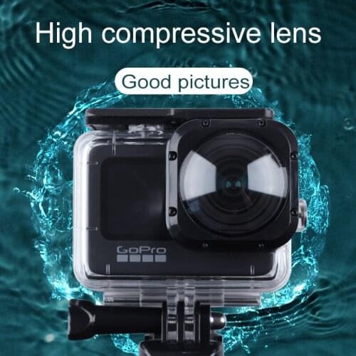 40m Waterproof Housing Protective Case with Buckle Basic Mount & Screw for GoPro HERO9 Black Max Lens Mod Diving Cover