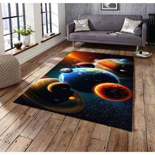 The Earth And Another Planets In Galaxy Vector Rug Galaxy Super Stars Outer Space Living Room And Bedroom Decoration Gift