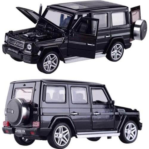 1:32 SUV Sound Light Alloy Vehicle Pull Back G65 SUV Car Model Toys For Boys Children Gift