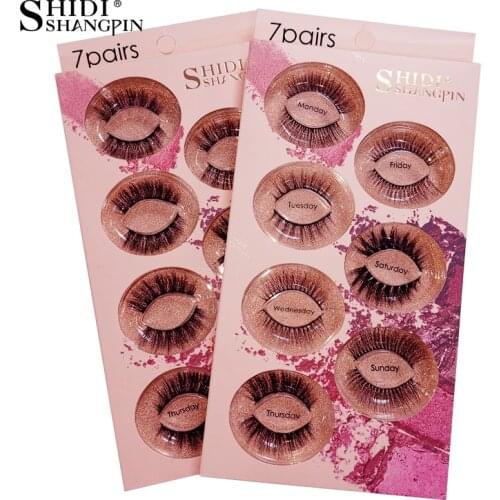 3/7 pairs Soft 3D Faux Mink Eyelashes Natural Thick Long False Eyelashes Fake Lashes Makeup Tools Extension Eyelashes maquiagem