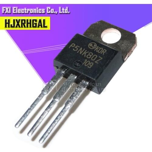5pcs/lot STP5NK80Z P5NK80Z TO-220 package N-channel original authentic