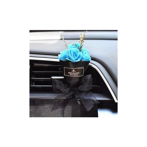 Interior Car Accessories Car Air Freshener Car Flavoring Air Vent Dry Foam Flower Ornaments Car Perfume Women Flavoring For Car