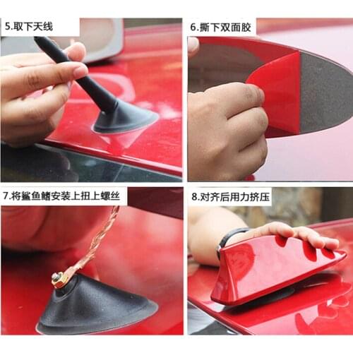 Car Styling Shark Fin Antenna for hyundai tucson 2016 2017 ix35 i30 solaris accent santa fe creta Sonata Azera Accessories