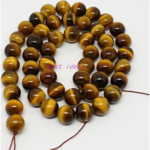 Free Shipping ! 140pcs/Lot 8mm Round Tiger Eye Natural Semi-precious stones Beads,Loose Beads Fit For Bracelet & DIY,RSB-377
