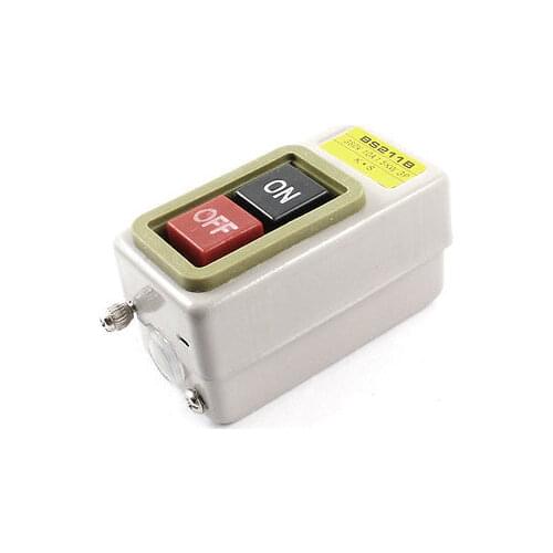 BS211B 3P 380V 1.5KW Screw Terminal Self Locking On/Off Power Pushbutton Switch