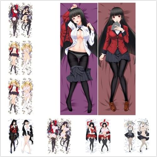 Anime Kakegurui Twin pillow Cover Jabami Yumeko Dakimakura case Sexy girl 3D Double-sided Bedding Hugging Body pillowcase gifts