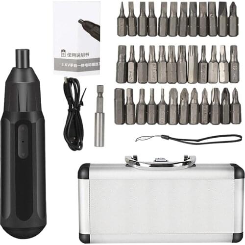 3.6V Electric Screwdriver USB Rechargeable Automatic Screwdriver Hand Drill Multi-Function Electric Batch Tool