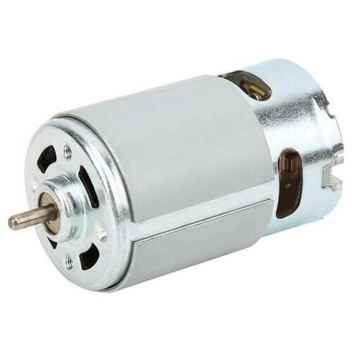 1PC RS-550 Deceleration Motor 18v 12- 24 Volt DC 20k RPM Torque Drill Robot Electric Round Shaft Brushed DC Motor