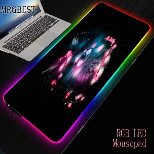 MRGBEST Animal Large Game RGB LED Mouse Pad Computer Advanced Player Accessories 40x90cm Lock Control Colorful Desktop Mat