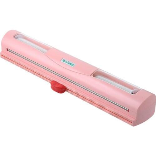 Kitchen Foil And Cling Film Wrap Dispenser Cutter Plastic Holder Plastic Wrap Dispensers Storage 3 Colors Y9S6