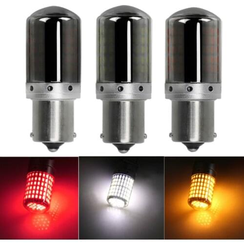 1Pc 3014 144smd CanBus S25 1156 BA15S P21W LED BAY15D BAU15S PY21W Lamp T20 LED 7440 W21W W21/5W Led Bulbs for Turn Signal Light