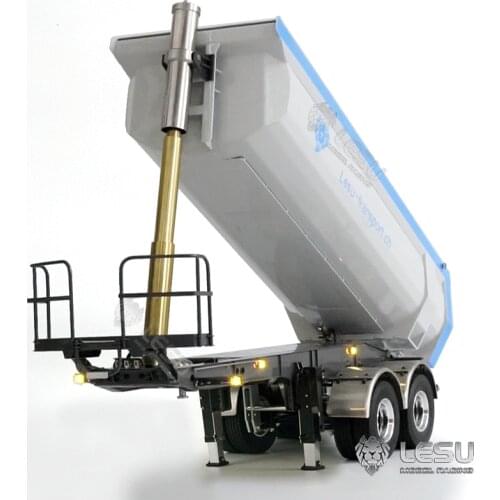 LESU Metal Hydraulic RC Tractor Truck Remote Control Dumper Trailer for 1/14 DIY TAMIYA Model THZH1193