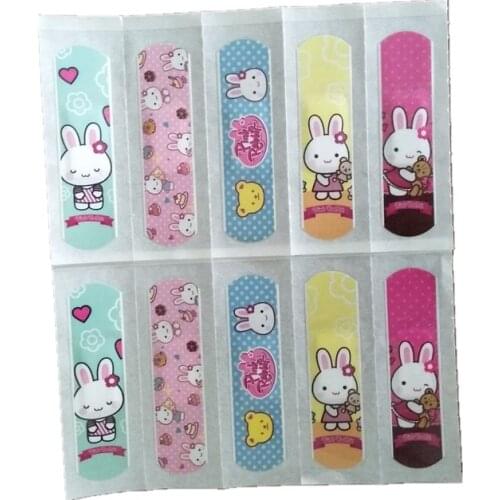 100 pieces Waterproof Cute Cartoon Band Aid Hemostasis Adhesive Bandage Wound Dressing First Aid Emergency Kit For Kids Children