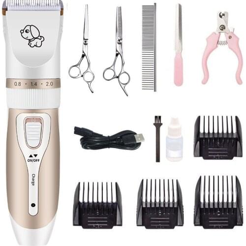 Dog Clipper Dog Hair Clippers Grooming (Pet/Cat/Dog/Rabbit) haircut Trimmer Shaver Set Pets cordless Rechargeable Professional