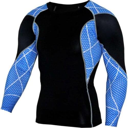 Men Pro Quick Dry Workout Gymming Top Tee Sporting Runs Yogaing Compress Fitness Clothes Exercise Plus Size Clothing T Shirt S88