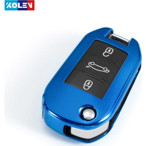 Soft TPU Car Remote Key Case Full Cover Shell For Citroen C4L CACTUS C5 C3 C6 C8 Picasso Xsara For Peugeot 3008 308 RCZ 508 2008