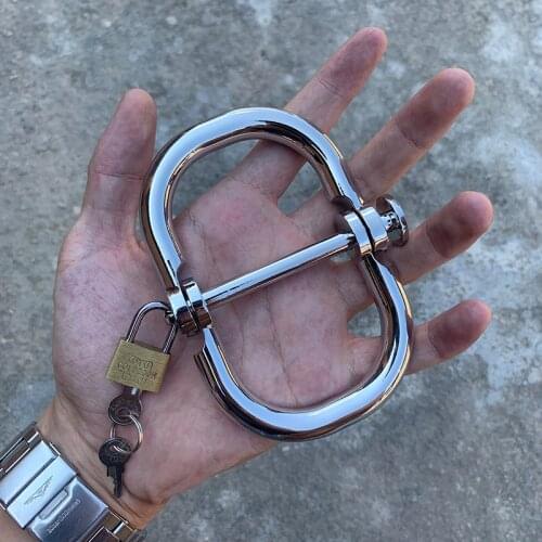 NEW BDSM Metal Handcuffs For Sex Bondage Adult Games Lockable Fetish Restraint Sex Toys Real Handcuff for Couples Adult Products