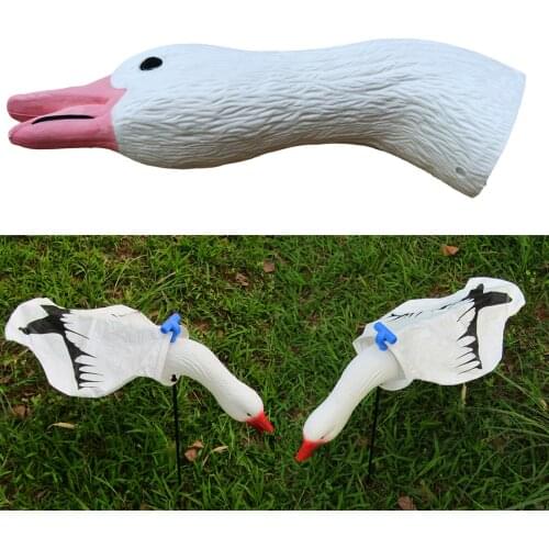 Hunting Snow Goose Head Windsock Decoys Neck Mallards Gear