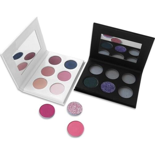 30 Pcs DIY Eyeshadow Palette Private Label Empty Eye Shadow Palette Pigment Power Matte Shimmer Glitter Cosmetics Custom Color