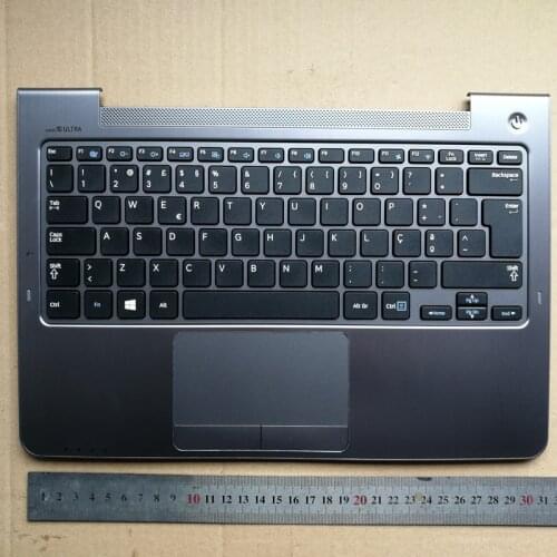 Portuguese po layout new laptop keyboard with touchpad pamrest for Samsung NP540U3C np540 np542u3C 540U3X U3B BA75-04236L