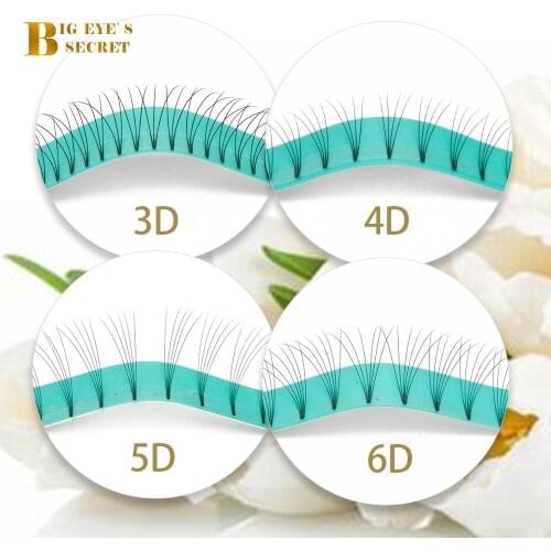 BES 1 Tray Eyelash Extensions Faux Mink 3D-10D Premade Fans C D Curl Thickness 0.05mm Soft And natural Bunch Eyelash Bundles