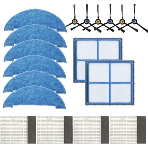 Robot Vacuum Cleaner HEPA Filter side brush mop for ilife V8 V8s X750 A7 X800 X785 V80 Robotic Vacuum Cleaner Parts Accessories