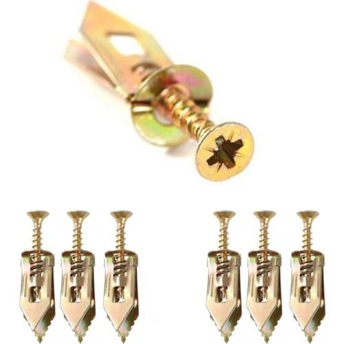 1Pc Self-Drilling Anchors Screws Self Tapping Drive-in Percussion Type Easy Expansion Screw