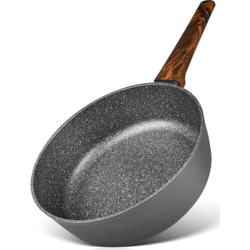 FISSMAN CAPELLA Series Deep Fry Pan Black Mable coating Aluminium Induction Cooker