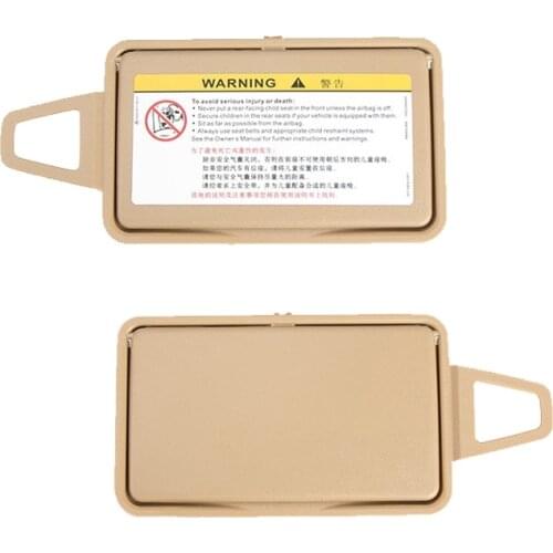 Light Brown Car Sun Visor Shade Makeup Cosmetic Mirror Cover for Mercedes Benz E Class W211 03-08