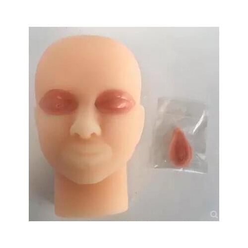 Double-eyelid surgery training model of silica gel model of eyelid full incision suture