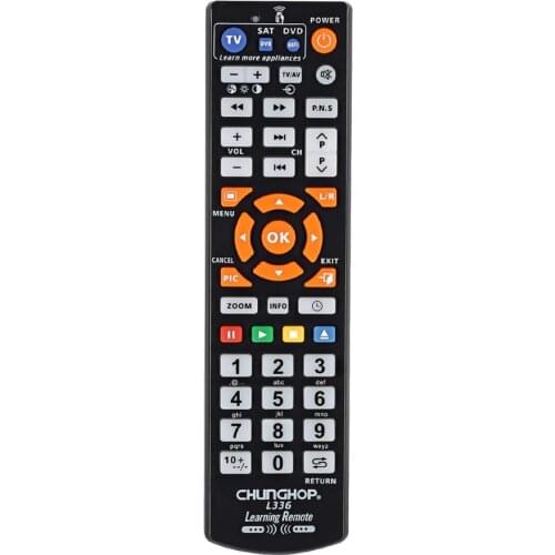 Universal Smart IR Remote Control IR With Learn Function For TV CBL DVD SAT HIFI BOX CHUNGHOP Original L336 3in1