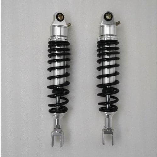 Universal 330mm/335mm/340mm Motorcycle Air Shock Absorber for honda CB750K GL1000 GSX1100 yamaha suzuki silver & Black