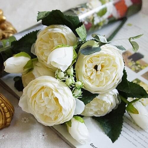 READY STOCK 5 Philippe Roses Simulation Flower Home Wedding