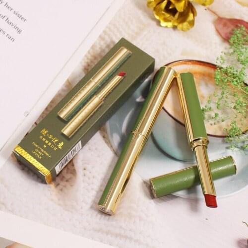 High Quality 1 Pcs Velvety Matte Lipstick Long Lasting Nonstick Cup Not Fade Makeup Cosmetics For Girl Women