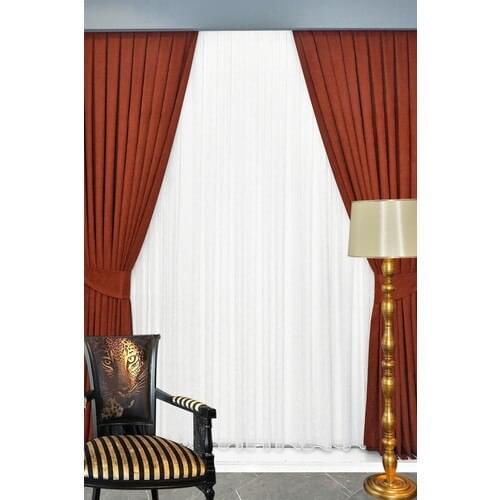 Wowlays Home Pleated Backdrop Curtain