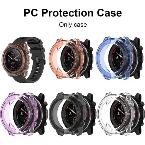 High Quality Clear TPU Protector Bumper Watch Frame Case Shock-proof Cover For Amazfit Stratos 3