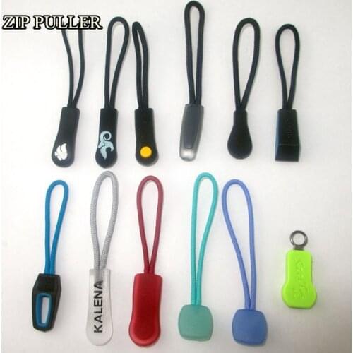 40pcs/lot Zipper Pull Cord*Zip Puller*Zip Fastener many styles AVAILABLE colored free shipping wholesale