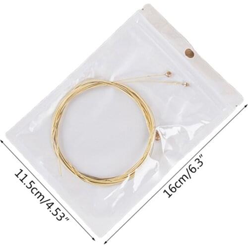 6Pcs/Set Classic Metal Guitar Strings Steel Wire Acoustic Folk Guitar Accessory E56D