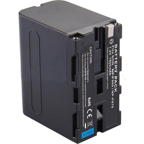 7800mAh NP-F970 NP-F960 Camera Battery NP F970 NP F960 Digital Camera Battery For Sony PLM-100 CCD-TRV35 MVC-FD91 MC1500C L10