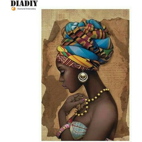 DIADIY Needlework Diamond Painting South African Diamond Embroidery full round Drill Rhinestone Mosaic Picture Home Decoration