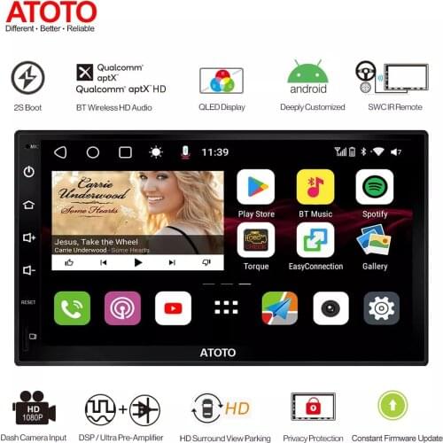 ATOTO S8 Car Stereo Navigation Radio Video Multimedia Players with Digital Photo Frame option and Split Screen Display Function