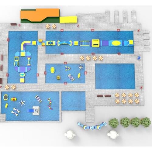 KK Inflatable Workshop Large Inflatable Aqua Ground Land Park Project