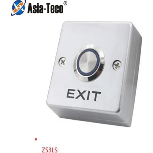 Zinc Alloy LED backlight Door Exit Release Push Button GATE DOOR Exit Button For Access Control system