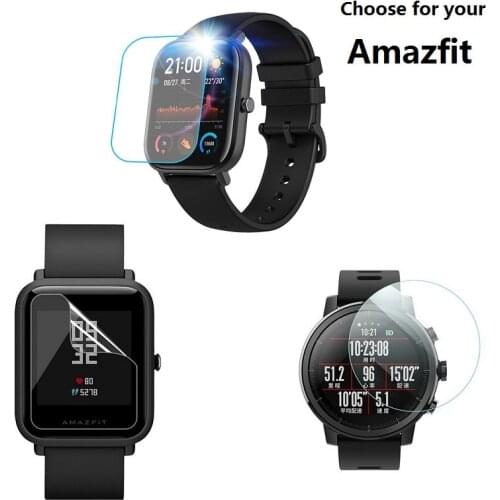 Hydrogel Protective Film for Amazfit Bip S GTS GTR 47mm 42mm Pace Amazfit Stratos 3 2 Screen Protector Protection Film Foil