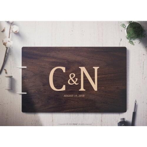 Initials Wedding Guest Book Alternatives,Personalized wedding guest book,Custom Wedding Guest Book Photo Album, Wedding Gifts