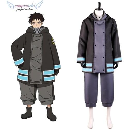 Fire Force Enen No Shouboutai /Enn Enn no Shouboutai Shinra Kusakabe Cosplay Carnaval Costume Halloween Christmas Costume