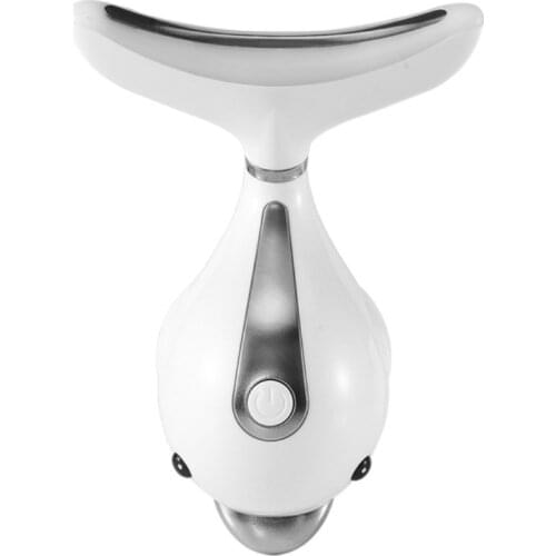 Beauty3Colors Led Facial Neck Massager Led Photon Therapy Heating Reduce Double Chin Skin Lifting Face Neck Wrinkle Removal Tool