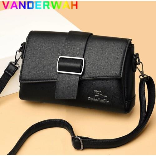 New Multifunctional Ladies Shoulder Bags Fashion Crossbody Bags High Quality Pu Messenger Bags Casual Letter Design Handbags