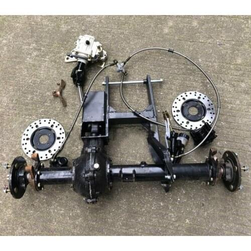 Modified Inverted Three-wheeled Four-wheeled Motorcycle Accessories Beach Axle Drive Differential Double-disc Brake Rear Axle Im